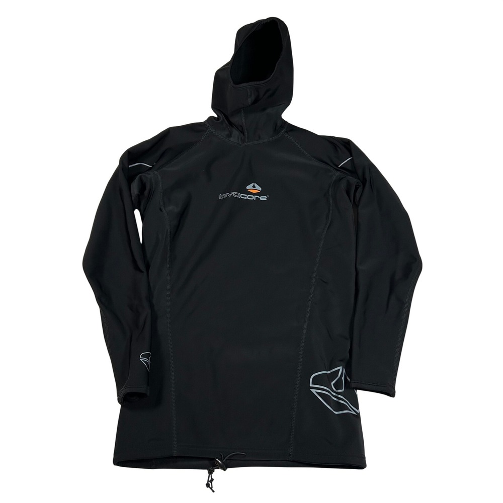 Lavacore Polytherm Hooded Long Sleeve Thermal Shirt Black Diving Surfing ML
